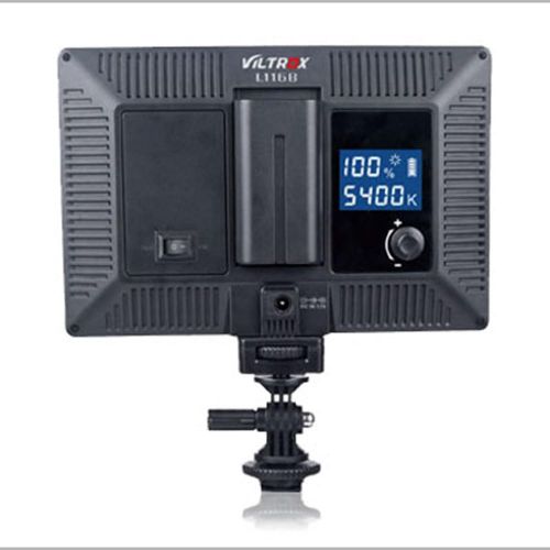  VILTROX L116T On-Camera 3300K-5600K Bi-Color LED Video Light with LCD Display, Dimmable Brightness, CRI 95+ for Conference Podcast Live Broadcast Interview Vlog Lighting (No Batter