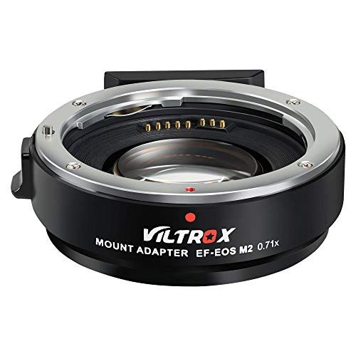  VILTROX EF-EOS M2 Speed Booster Canon 0.71x Autofocus Speedbooster Canon EF-M Lens Adapter Compatible with Canon EF to m50 m200 m6 m5 m50 ii m6 ii