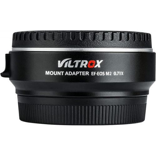  VILTROX EF-EOS M2 Speed Booster Canon 0.71x Autofocus Speedbooster Canon EF-M Lens Adapter Compatible with Canon EF to m50 m200 m6 m5 m50 ii m6 ii