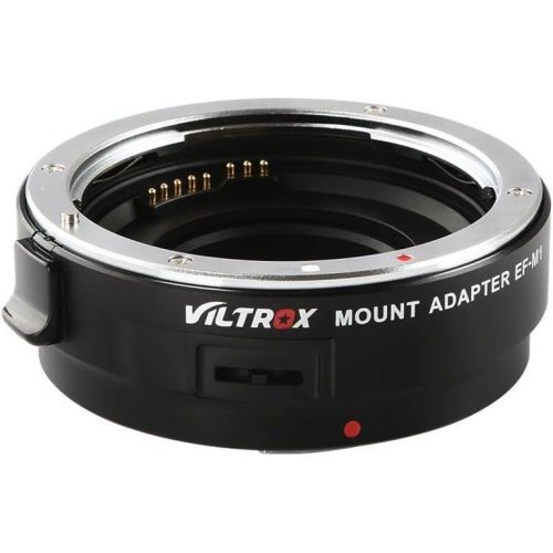  VILTROX EF-M1 Electronic Aperture Auto-Focus AF Lens Mount Adapter Automatic Converter Compatible with Canon EOS EF Lens to Panasonic GH5S 4 3 2 1 GF G100 Olympus OM-D E-M1 M5II M1