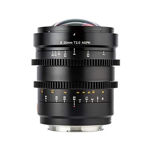  VILTROX S 20mm T2.0 ASPH Full-Frame Wide-Angle Cinema Lens Manual Focus for L-Mount Cameras Leica SL SL2/Panasonic S1 S1R S1H