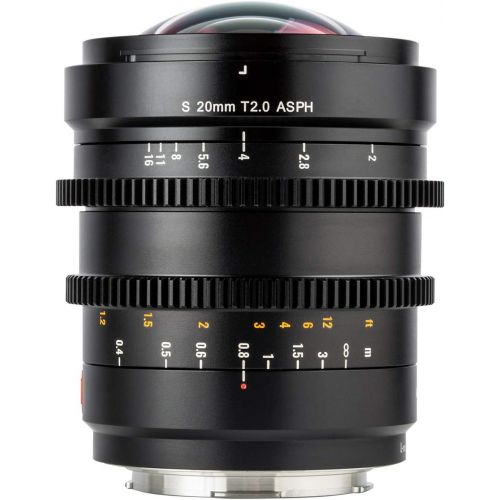  VILTROX S 20mm T2.0 ASPH Full-Frame Wide-Angle Cinema Lens Manual Focus for L-Mount Cameras Leica SL SL2/Panasonic S1 S1R S1H