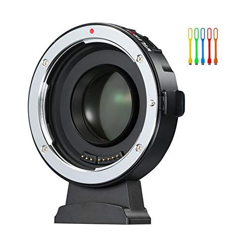  VILTROX EF-M2 II AF Auto Focus Lens Mount Adapter with 0.71X Reducer Speed Booster Converter Compatible for Canon EF Mount Lens to M4/3 Camera Panasonic and Olympus
