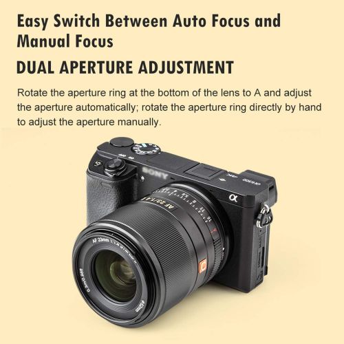  [아마존베스트]Viltrox Autofocus Lens with Large Aperture for Sony E Mount Camera