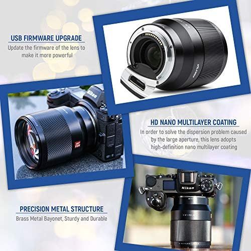  [아마존베스트]VILTROX AF 85 mm F1.8 STM Full Frame Auto Focus Prime Lens Portrait for Nikon Z Mount Cameras