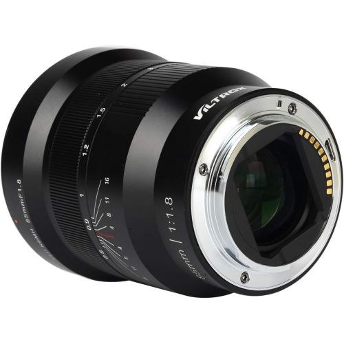  VILTROX Viltrox 85mm F1.8 Full Frame Manual Focus Lens Standard Medium Portrait Lens Supports EXIF Information Transmission,Automatic APER for Sony E Mount A7 A7III A7RIII A7RII A7II A9