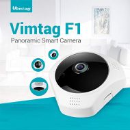 VIMTAG Vimtag F1 Panoramic Smart Camera - 3MP - Night Vision - Smart Motion Detection - Cloud Storage - Multiple Viewing Options - Multi User View - 360 Degrees Viewing - Two-Way Audio