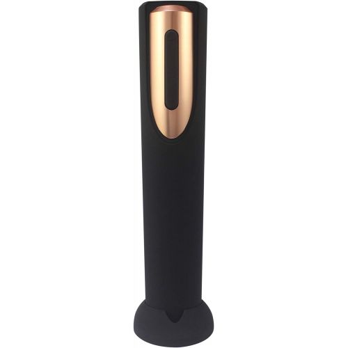  [아마존베스트]Vin Fresco Portable Electric Wine Opener - Battery Powered Wine Bottle Opener With Foil Cutter - Automatic, Cordless - Easily Removes Corks - BATTERIES INCLUDED (Black & Rose Gold)