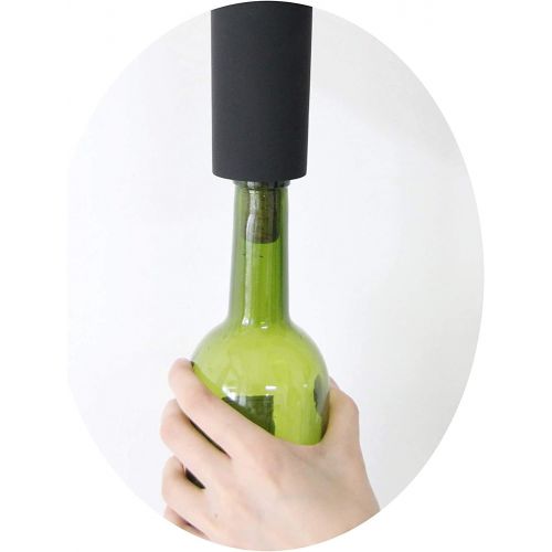  [아마존베스트]Vin Fresco Portable Electric Wine Opener - Battery Powered Wine Bottle Opener With Foil Cutter - Automatic, Cordless - Easily Removes Corks - BATTERIES INCLUDED (Black & Rose Gold)
