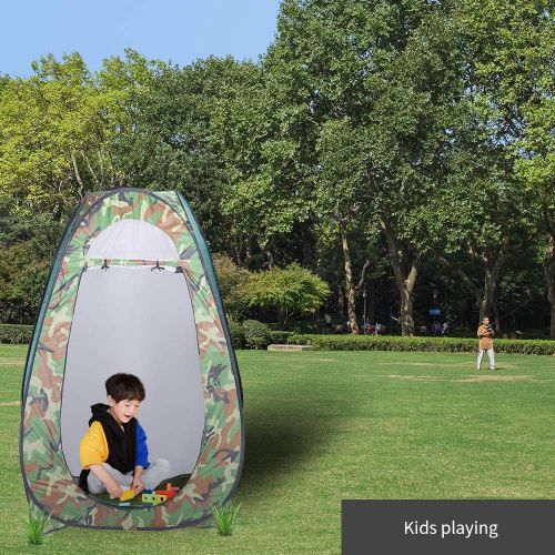  VINGLI Pop Up Tent Instant Portable Shower Tent Outdoor Privacy Toilet & Changing Room