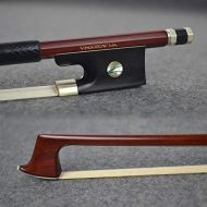 Round Dark-brown Pernambuco Violin Bow 4/4 Size VINGOBOW 920V Master Level Parisian Eyes Ebony Frog Well Balanced Neat Works Premium Quality Mongolian Horsehair Round D. Pecatte Mo