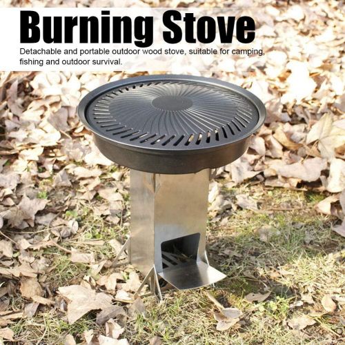  VINGVO Wood Burning Stove, Inhale Naturally Practical and Lightweight Camping Burning Stove for Player for Traveller