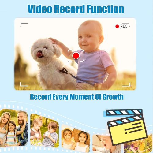  [아마존베스트]Sweetums Signatures Kids Camera, Dual Lens Selfie Camera for Kids, Best Birthday Gifts for Boys Age 3-12, 1080P HD Digital Video Cameras for Toddler, Toys for 3 4 5 6 7 8 9 10 Year Old Boy with 32GB S