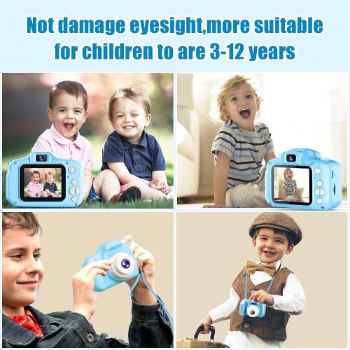  [아마존베스트]Sweetums Signatures Kids Camera, Dual Lens Selfie Camera for Kids, Best Birthday Gifts for Boys Age 3-12, 1080P HD Digital Video Cameras for Toddler, Toys for 3 4 5 6 7 8 9 10 Year Old Boy with 32GB S