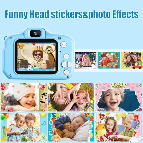  [아마존베스트]Sweetums Signatures Kids Camera, Dual Lens Selfie Camera for Kids, Best Birthday Gifts for Boys Age 3-12, 1080P HD Digital Video Cameras for Toddler, Toys for 3 4 5 6 7 8 9 10 Year Old Boy with 32GB S