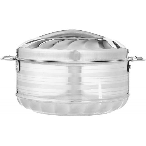  [아마존베스트]Vinod 3-Piece Insulated Casserole Food Warmer/Cooler Hot Pot Gift Set, 1000mL+1500mL+2500mL, Stainless Steel