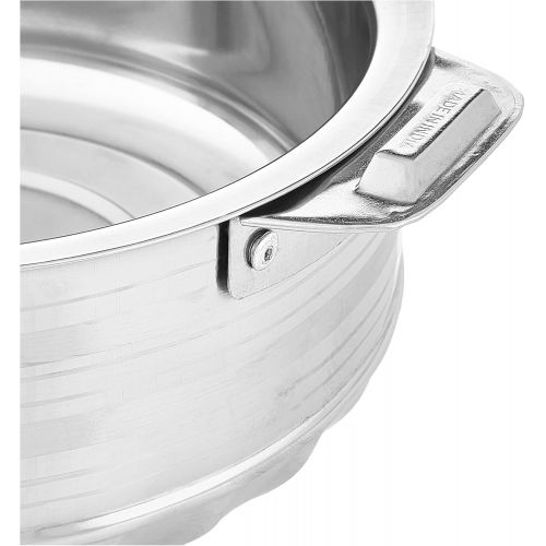  [아마존베스트]Vinod 3-Piece Insulated Casserole Food Warmer/Cooler Hot Pot Gift Set, 1000mL+1500mL+2500mL, Stainless Steel