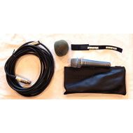 Shure VINTAGE BETA 57A Supercardioid Dynamic High Output Neodymium Element Studio Microphone W Pouch, Windscreen, Clip, 20 FT Cable - Shure 2003 - VINTAGE USED Recording Studio Ge