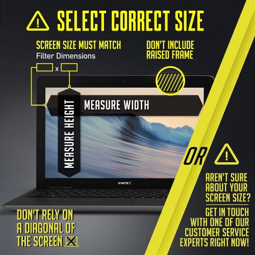  [아마존베스트]VINTEZ 15.6 Inch Computer Privacy Screen Filter for Widescreen Laptop - Notebook - Anti-Glare - Anti-Scratch Protector Film for Data confidentiality - 16:9 Aspect Ratio