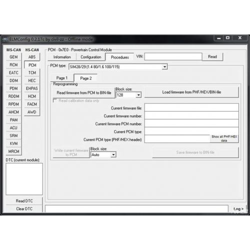  VINTscan FORScan OBD2 Adapter, VINT-TT55502 ELMconfig ELM327 modified For all Windows compatible with Ford Cars F150 F250 and Light Pickup Truck Scan Tool, Code Reader MS-CAN HS-CAN Switch