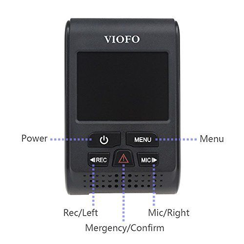  VIOFO A119 Car Dash Cam HD 1440P 2.0 Inch TFT LCD Screen Capacitor Novatek 96660 H.264 2K (without GPS mount)