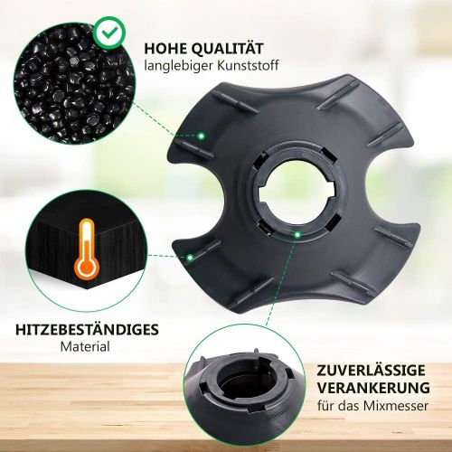  VIOKS Messereinsatz-Fuss fuer die Vorwerk Thermomix TM21 Kuechenmaschine Ersatzteile