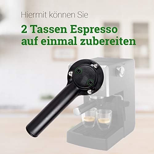  [아마존베스트]VIOKS Sieve holder for 2 cups accessories double espresso insert such as Philips Saeco 996530067961 CP9064/01 with sieve for coffee maker espresso machines
