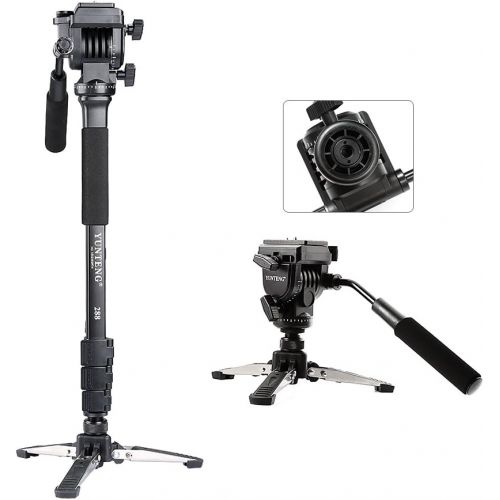  [아마존베스트]VIPHOTO Digital Photography Tripod and Monopod with Levelling Fluid and Support for Canon Nikon DSLR Camera