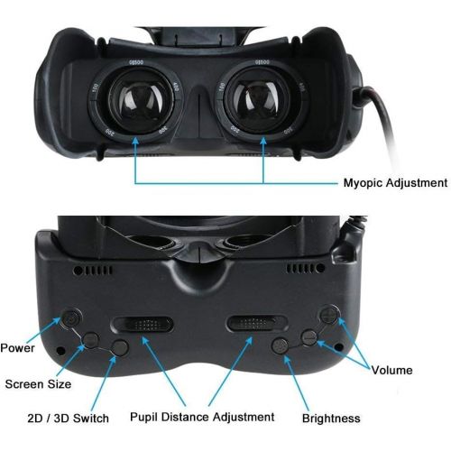  VISIONHMD Bigeyes H1 584PPI 2.5K Equivalent Screen 3D Video Glasses with HDMI Input