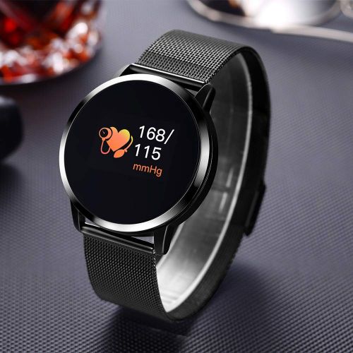  VISTANIA Fitness-Tracker, Bluetooth-Smart-Watch Mit Blut Druckmonitor-Herzfrequenz-Monitor-Schrittzahler Und Kalorienzahler, IP67-Aktivitats-Armband Mit Schlafanalyse Und Informations Synch