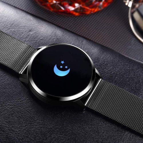  VISTANIA Fitness-Tracker, Bluetooth-Smart-Watch Mit Blut Druckmonitor-Herzfrequenz-Monitor-Schrittzahler Und Kalorienzahler, IP67-Aktivitats-Armband Mit Schlafanalyse Und Informations Synch