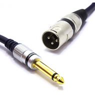 [아마존베스트]Vitalco XLR Male to 6.3 mm Mono Jack Cable 1.5 m Microphone Cable 3-Pin to 6.3 TS Jack Plug Adapter