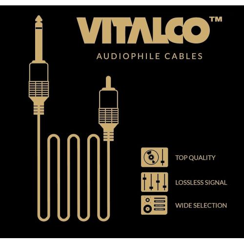  [아마존베스트]Vitalco XLR Male to 6.3 mm Mono Jack Cable 1.5 m Microphone Cable 3-Pin to 6.3 TS Jack Plug Adapter
