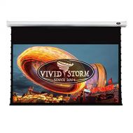 VIVIDSTORM 4K/3D/UHD Deluxe Tab-tensioned Projector Screen,120-inch Diagonal 16:9, with White V Cinema PVC Screen Material, with Wireless 12V Projector Trigger,Model: V6JLW120H