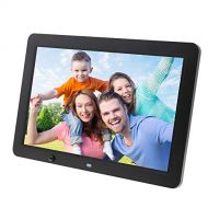 VIVIJIA 12-Inch Digital Photo Frame Hd Ultra-Thin with Motion Sensor Mp3 / Picture/Video Player Supports A Variety of File Formats Suitable for Home Decoration,Black