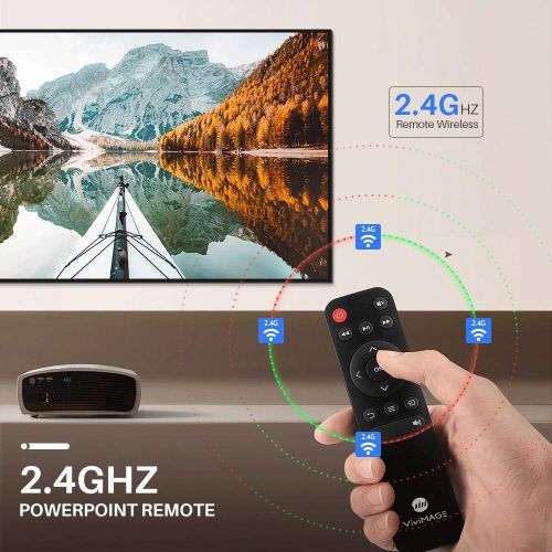  [아마존핫딜][아마존 핫딜] VIVIMAGE Explore 3 Native 1920 x 1080P Projector, 6000 Lux Full HD LCD Led Home Theater Video Projector Compatible with TV Stick, HDMI, VGA, USB, Smartphone, PC, TV Box, PS4