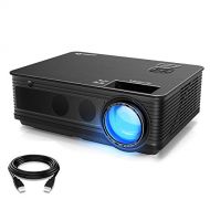 VIVIMAGE C580 4000 Lumens Movie Projector, Full HD 1080P Supported, Home Theater Projector Compatible iPhone, PC, DVD, Fire TV Stick, PS4, Xbox, HDMI Cable Included