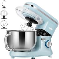 VIVOHOME Stand Mixer, 660W 10 Speed 6 Quart Tilt-Head Kitchen Electric Food Mixer with Beater, Dough Hook, Wire Whip and Egg Separator, Blue