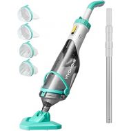 VIVOHOME Cordless Pool Vacuum with Telescopic Pole, Powerful Suction up to 18.5 GPM, 60 Mins Running Time, Handheld Rechargeable Swimming Pool Cleaner for Pools/Spas/Hot Tubs