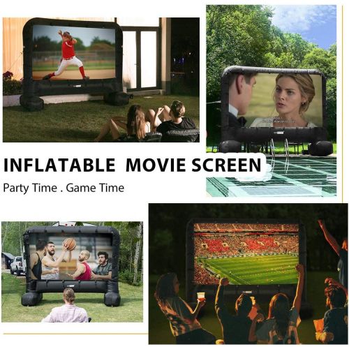 비보 [아마존 핫딜] [아마존핫딜]VIVOHOME 17ft Indoor and Outdoor Inflatable Blow up Mega Movie Projection Screen