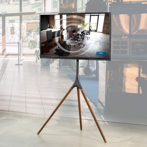 비보 [아마존핫딜][아마존 핫딜] VIVO Artistic Easel 45 to 65 inch LED LCD Screen | Studio TV Display Stand | Adjustable TV Mount with Swivel and Tripod Base (STAND-TV65A)