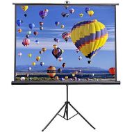 [아마존베스트]VIVO 84 inch Portable Indoor Outdoor Projector Screen, 84 Inch Diagonal Projection HD 4:3 Projection Pull Up Foldable Stand Tripod (PS-T-084)