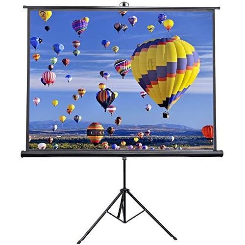 비보 [아마존베스트]VIVO 84 inch Portable Indoor Outdoor Projector Screen, 84 Inch Diagonal Projection HD 4:3 Projection Pull Up Foldable Stand Tripod (PS-T-084)