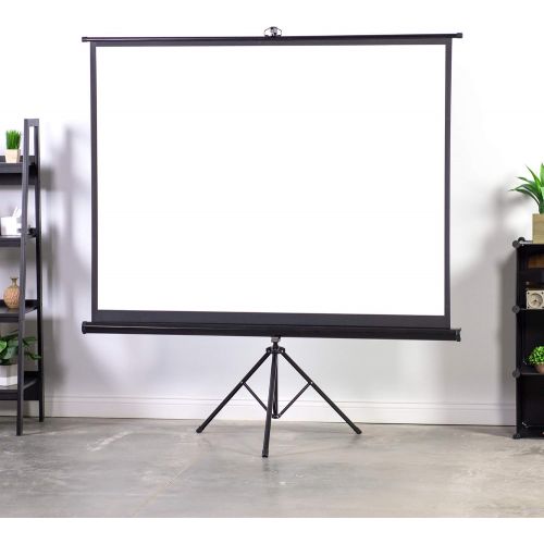 비보 [아마존베스트]VIVO 84 inch Portable Indoor Outdoor Projector Screen, 84 Inch Diagonal Projection HD 4:3 Projection Pull Up Foldable Stand Tripod (PS-T-084)