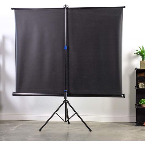 비보 [아마존베스트]VIVO 84 inch Portable Indoor Outdoor Projector Screen, 84 Inch Diagonal Projection HD 4:3 Projection Pull Up Foldable Stand Tripod (PS-T-084)