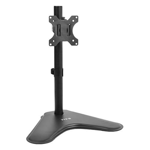 비보 [아마존베스트]VIVO Single LCD Computer Monitor Free-Standing Riser with Adjustable Tilt, Swivel, Rotation | Holds 1 Screen up to 32 inches (STAND-V001H)