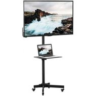 [아마존베스트]VIVO Mobile TV Cart for 23 to 55 inch LCD LED Plasma Flat Screen Panel | Trolley Floor Stand with Locking Wheels (STAND-TV04M)