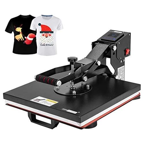 비보 VIVOHOME 15 x 15 Inch Industrial Household Digital Heat Press Printing Machine Clamshell Transfer Sublimation for T-Shirt Mouse Pad Phone Case