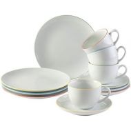 [아마존베스트]vivo Villeroy & Boch Group 19-5246-9014 Fresh Color Kaffee Set 12 teilig Geschirrsets, Porzellan, weiss, 21.5 x 20 x 20.5 cm, 12 Einheiten