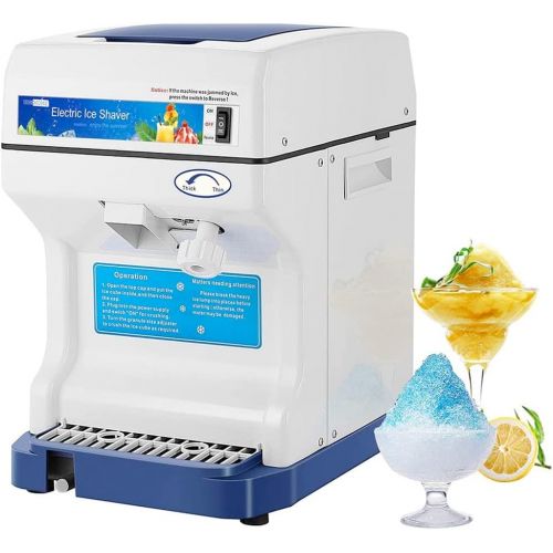 비보 VIVOHOME Electric Ice Crusher Shaver Snow Cone Maker Machine 265lbs/hr for Home and Commercial Use Blue